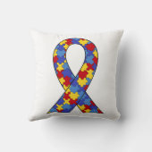 Coussin Ruban de sensibilisation sur l'autisme (Verso)