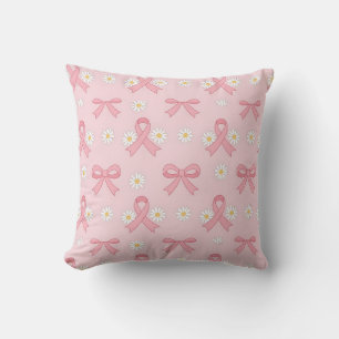 Coussin Ruban Rose Sensibilisation au Cancer du Sein