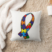 Coussin Ruban sensibilisation sur l'autisme (Couverture)