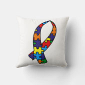 Coussin Ruban sensibilisation sur l'autisme (Verso)