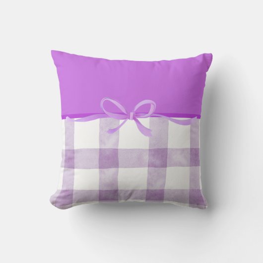 Coussin Ruban Violet (Recto)