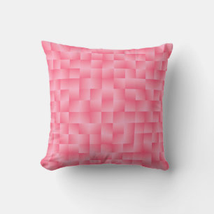 Coussin Rubans satinés - corail profond