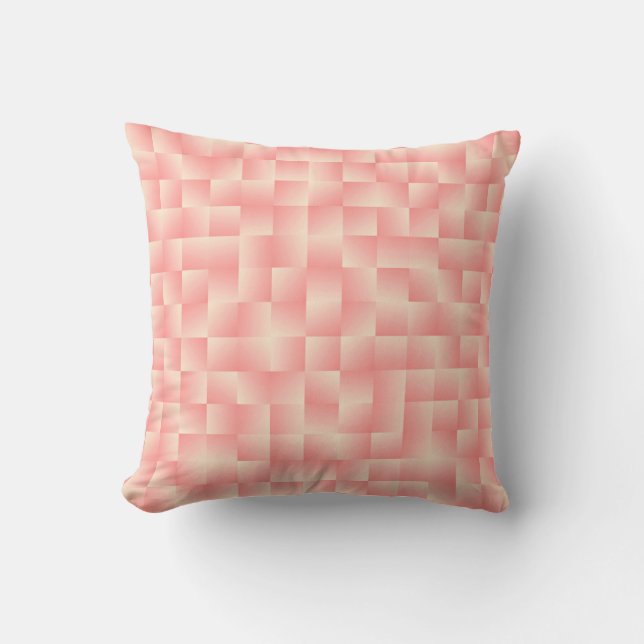 Coussin Rubans satinés - rose pâle (Recto)