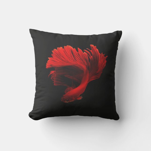 Coussin Ruby Red Siamese Lutter contre le poisson (Recto)