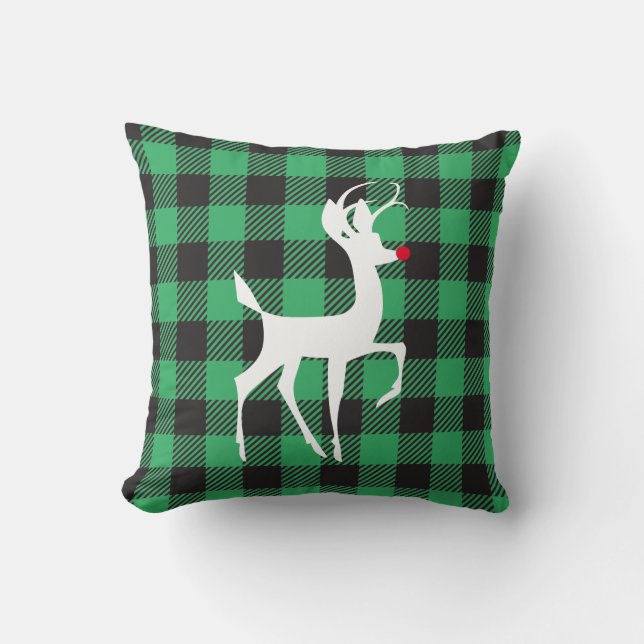 Coussin Rudolf Silhouette Buffalo Plaid (Recto)