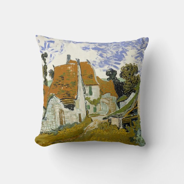 Coussin Rue à Auvers-sur-Oise Vincent van Gogh (Recto)