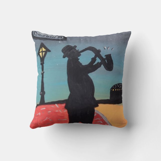 Coussin rue bourbon Nouvelle-Orléans (Verso)