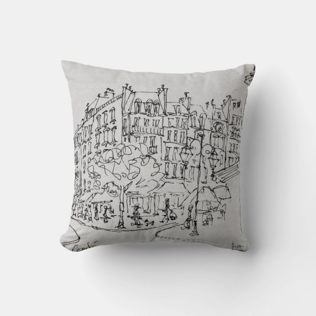 Coussin Rue de Conde| Jardin du Luxembourg, Paris (Recto)