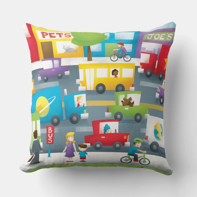 Coussin Rue de ville (Recto)