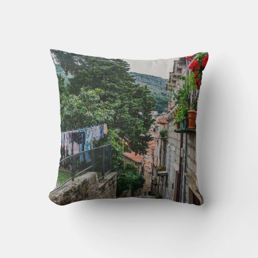 Coussin Rue étroite en pierre à Dubrovnik (Recto)