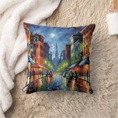 Coussin Rue Moonlit City (Couverture)