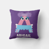 Coussin Rue Sésame | A est pour Abby (Verso)