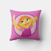 Coussin Rue Sésame | Julia Holding Feather (Verso)