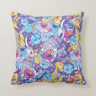 Coussin Rue Sésame   Motif de danse Super