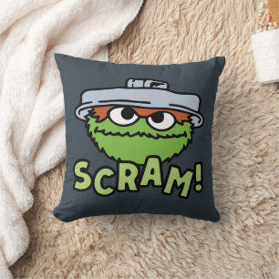 Coussin Rue Sésame   Oscar the Grouch Scram!