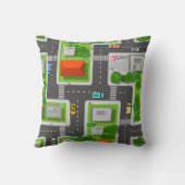 Coussin Rues Et Voitures De Ville (Verso)