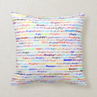 Coussin Rugby Texte Design II Pilote