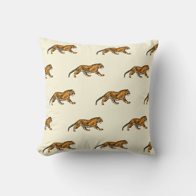Coussin Rugir! Je suis un tigre ! -coussin (Recto)