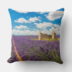 Coussin Ruine dans Lavender Field, France