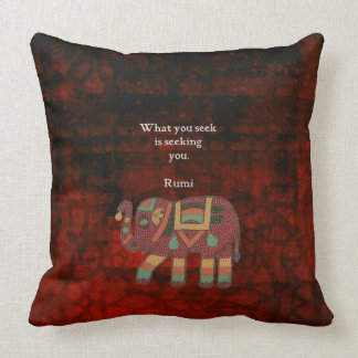 Coussin Rumi Inspirationnel Ce Que Vous Cherchez Citer
