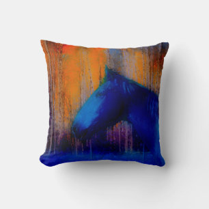 Coussin Running Stallion & Arbres Imaginaire Cheval Art mo