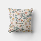 Coussin Russe aquarelle pays pastel floral (Recto)
