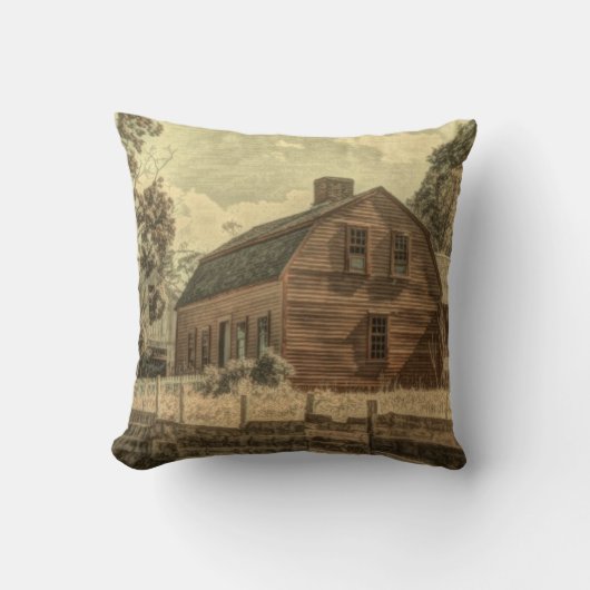 Coussin Russe Ouest Pays Ferme Chic Red Grange (Recto)