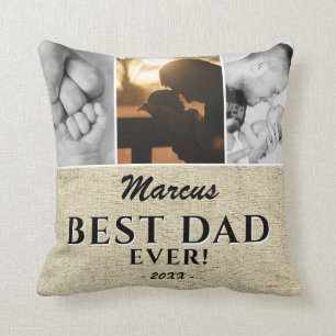 Coussin Rustic Best Dad's Day 3