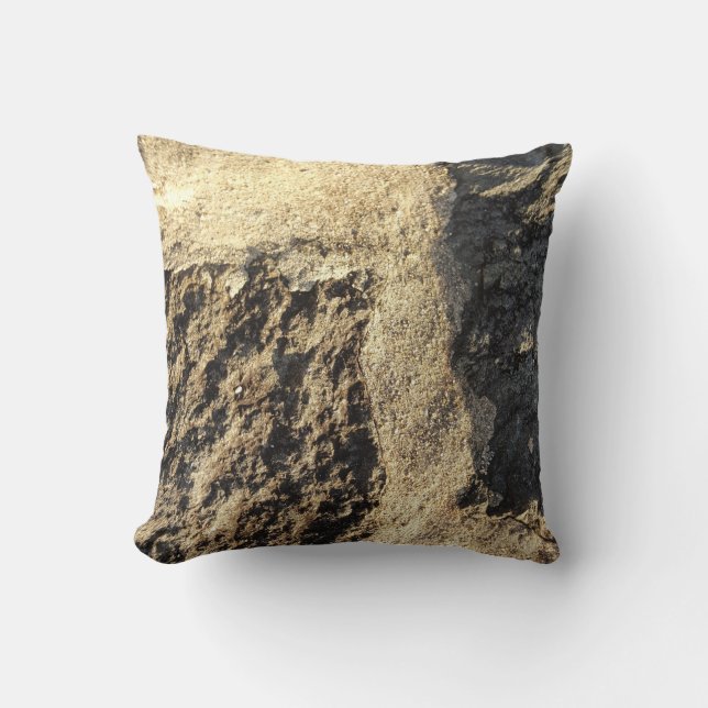 Coussin Rustic Country Nature Rock Surface Photo (Recto)