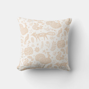 Coussin Rustic Fall Fox & Turquie Folk Art