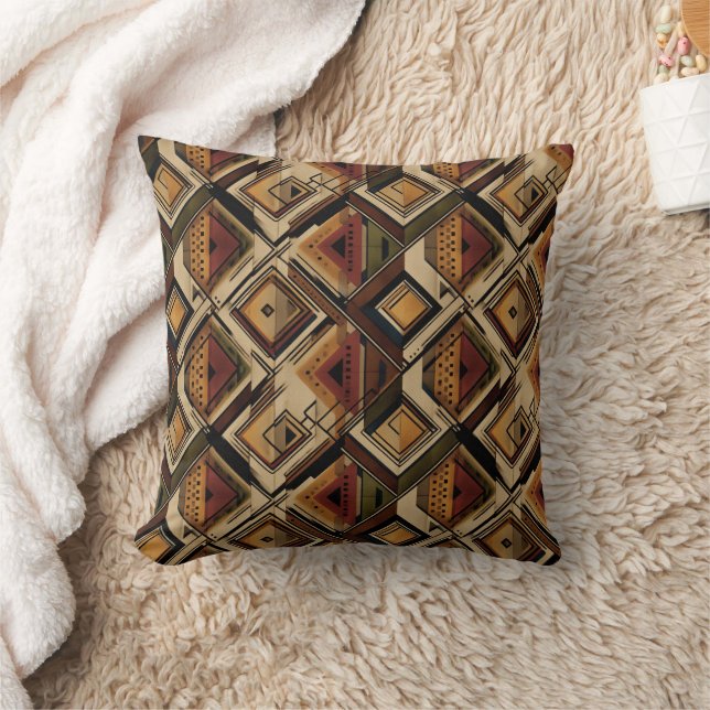 Coussin Rustic Southwestern Stripe Pattern (1) (Couverture)