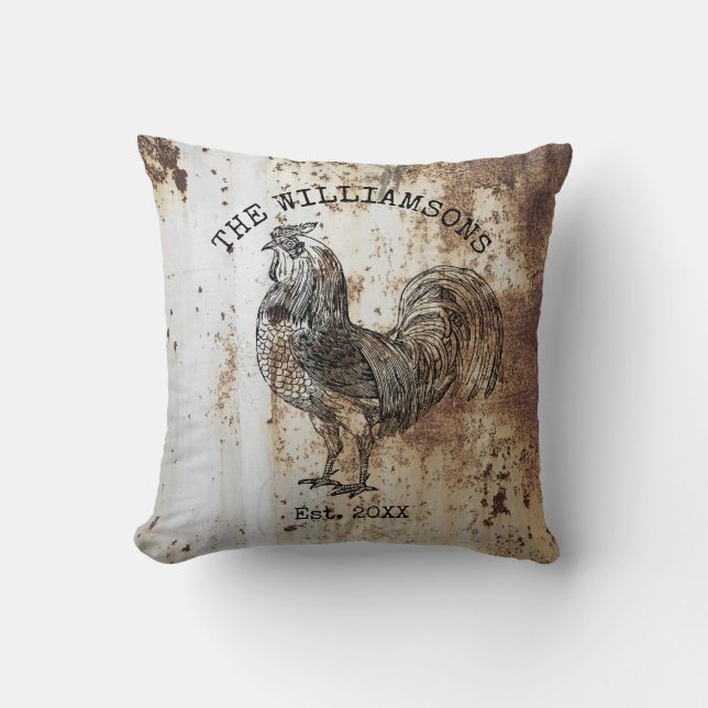 Coussin Rustic Vintage Antique Family (Recto)
