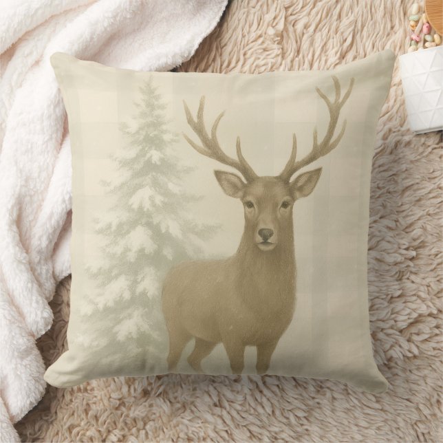 Coussin Rustic Winter Throw Pillow (Couverture)