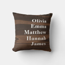 Rustic Wood Custom Kids Names Personalized Family