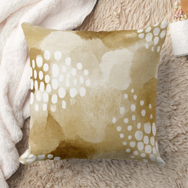 Coussin Rustique Boho Abstrait Texturé Motif -Tonalité Ter (Couverture)