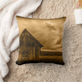 Coussin rustique de l'ouest ferme ancienne grange (Couverture)