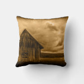 Coussin rustique de l'ouest ferme ancienne grange (Verso)