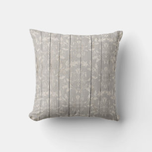 Coussin Rustique Ferme Shabby Chic Blanc Bois Décoratif