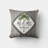 Coussin Rustique M. Et Mme Gray Monogram Palm Tree (Recto)