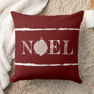 Coussin Rustique Noel Deep Red Holiday