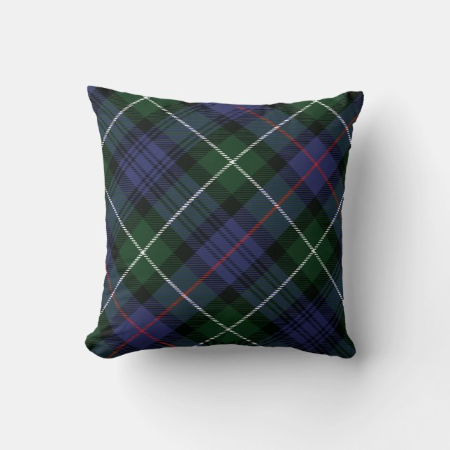 Coussin Rustique Plaid Green MacKenzie Tartan (Recto)