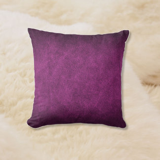 Coussin Rustique vieux cuir look rose chaud