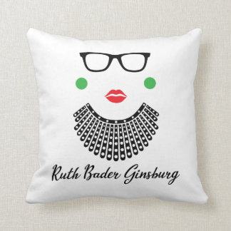 Coussin Ruth Bader Ginsburg, Célèbre RBG, Collar de dissid
