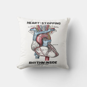 Coussin Rythme cardiaque à l'intérieur du coeur anatomique