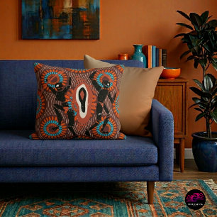 Coussin Rythme de roche San Linocut