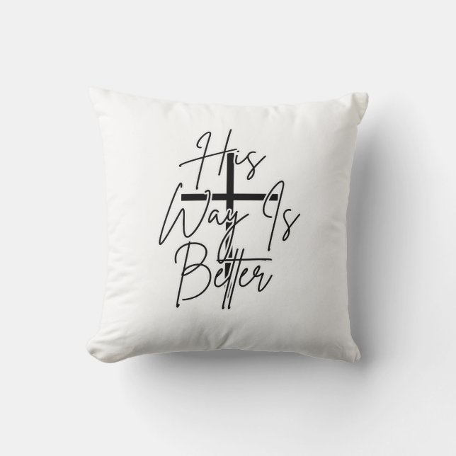 Coussin sa façon est meilleure chrétien  (Recto)