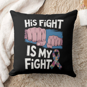 Coussin Sa lutte est ma lutte Soutenir la sensibilisation