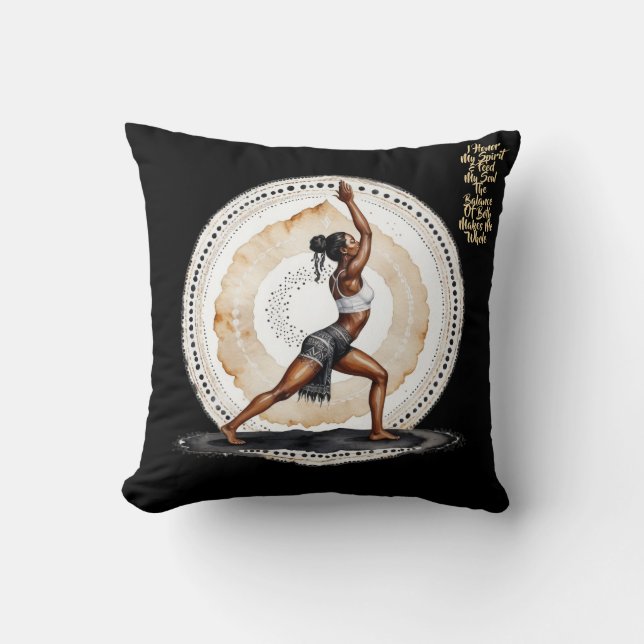 Coussin Sa Sagesse J'Honore Jeter L'Oreiller (Recto)