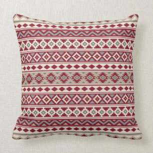 Coussin Sable crème d'essence de motif de gris rouges