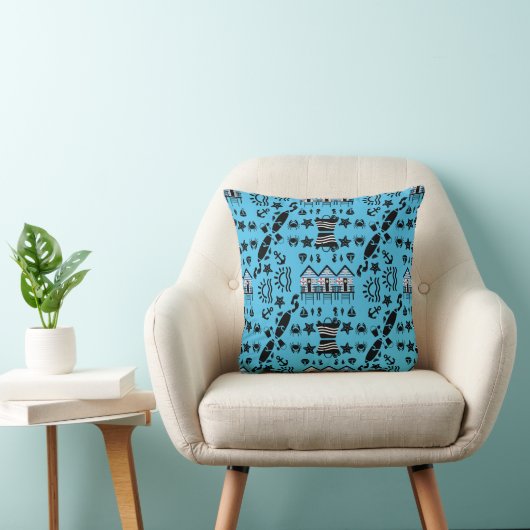 Coussin Sable De Plage D'Origine Et Thème De Mer (Chaise)